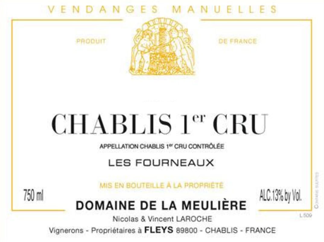 Domaine de la Meuliere Chablis Les Fourneaux Premier Cru 2014 Front Label