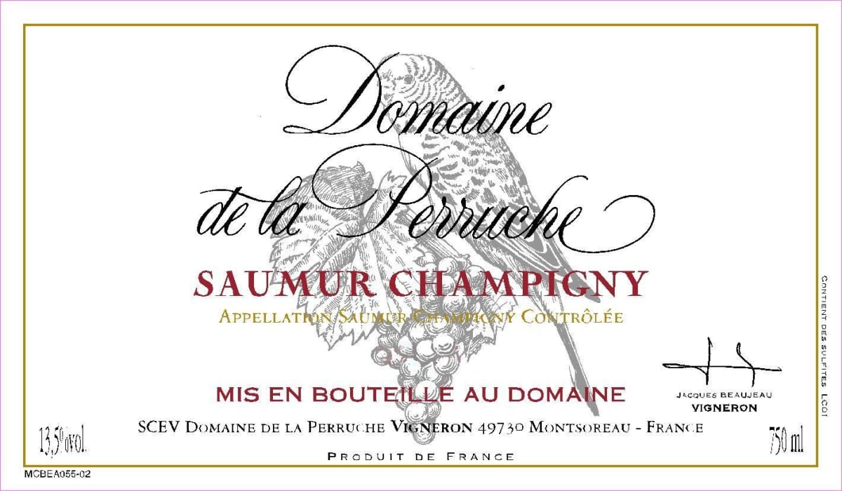 Domaine De La Perruche Saumur Champigny 2014 Front Label