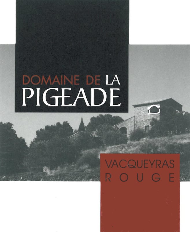 Domaine de la Pigeade Vacqueyras Rouge 2012 Front Label