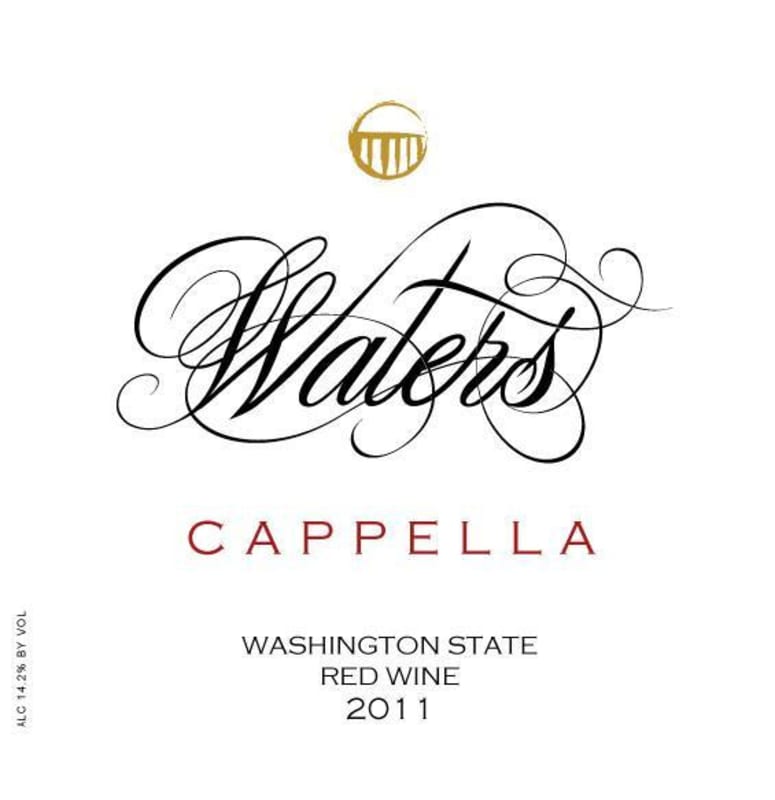 Waters Cappella Red 2011 Front Label