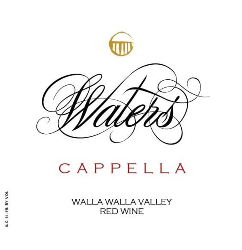 Waters Cappella Red 2013 Front Label