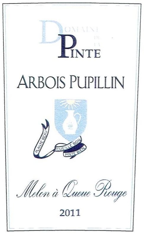 Domaine de la Pinte Arbois Pupillin Melon a Queue 2011 Front Label