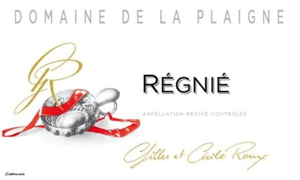 Domaine de la Plaigne Regnie 2014 Front Label