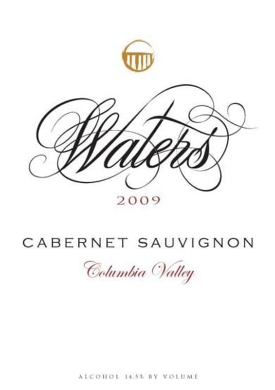 Waters Cabernet Sauvignon 2009 Front Label