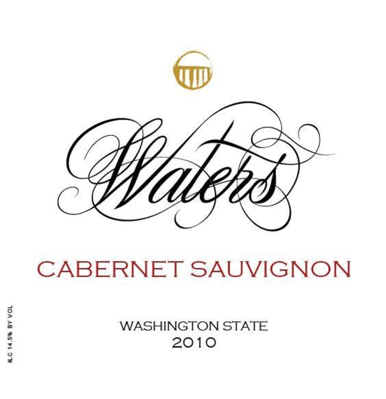 Waters Cabernet Sauvignon 2010 Front Label