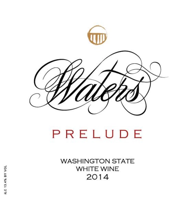 Waters Prelude White 2014 Front Label
