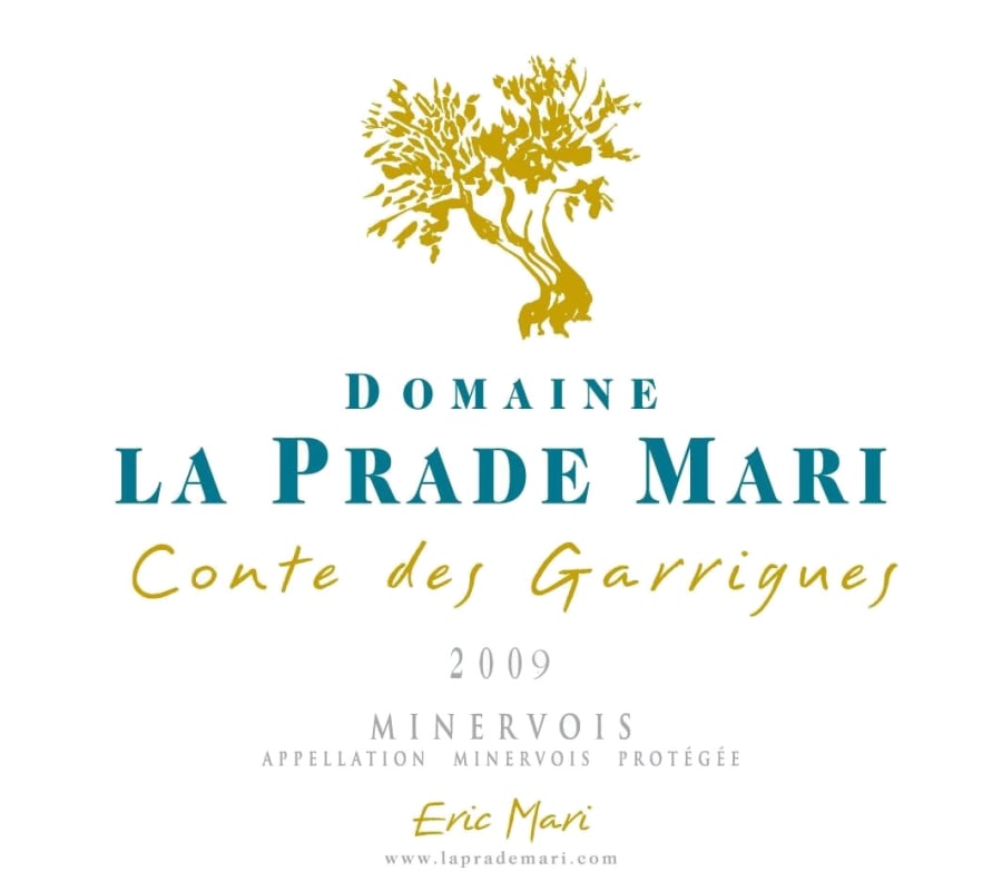 Domaine De La Prade Mari Minervois Conte des Garrigues 2009 Front Label