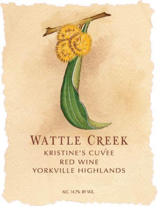 Wattle Creek Kristine's Cuvee Red 2010 Front Label