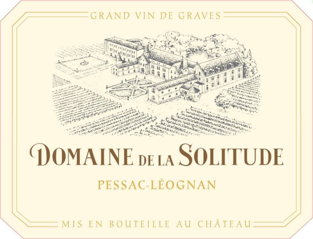 Domaine de la Solitude Pessac-Leognan Blanc 2012 Front Label