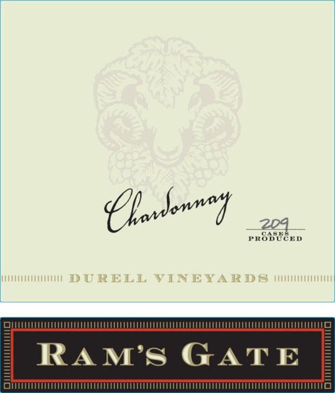 Ram's Gate Winery Durell Vineyard Chardonnay 2014 Front Label
