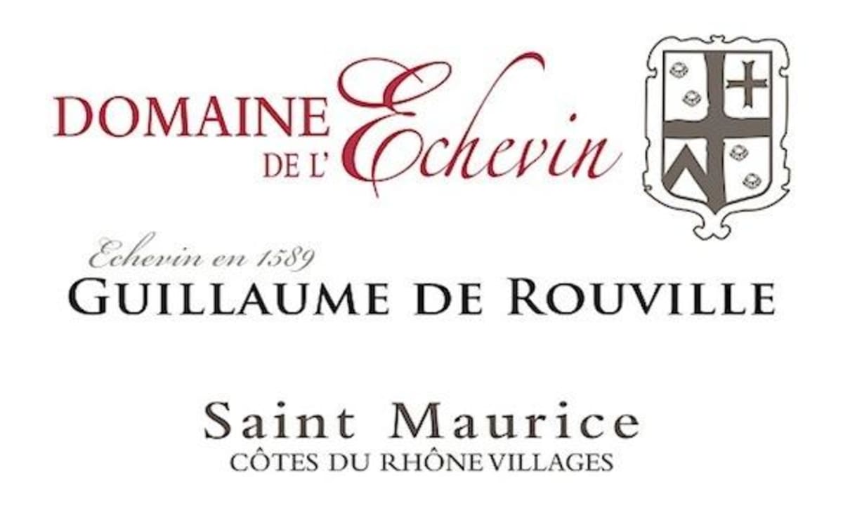 Domaine De L'Echevin Cotes du Rhone Villages Saint Maurice Guillaume de Rouville 2010 Front Label