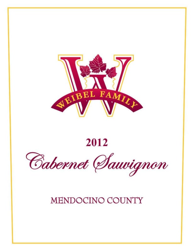 Weibel Cabernet Sauvignon 2012 Front Label