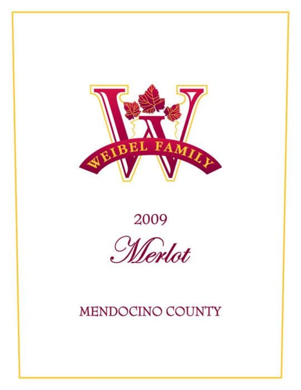 Weibel Merlot 2009 Front Label