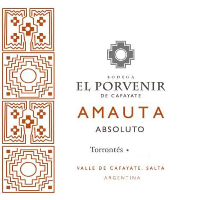 El Porvenir de Cafayate Amauta Torrontes 2016 Front Label