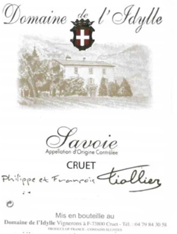Domaine De L'idylle Savoie Cruet 2013 Front Label