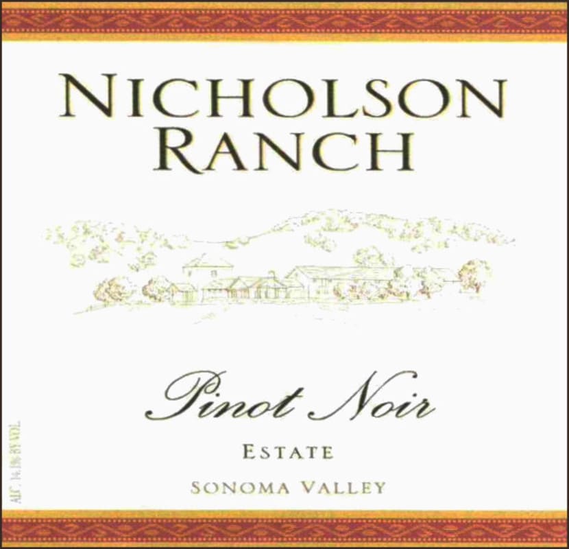Nicholson Ranch Estate Pinot Noir 2010 Front Label