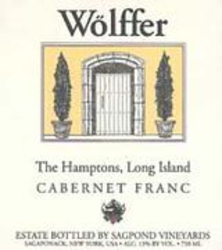 Wolffer Cabernet Franc 1998 Front Label