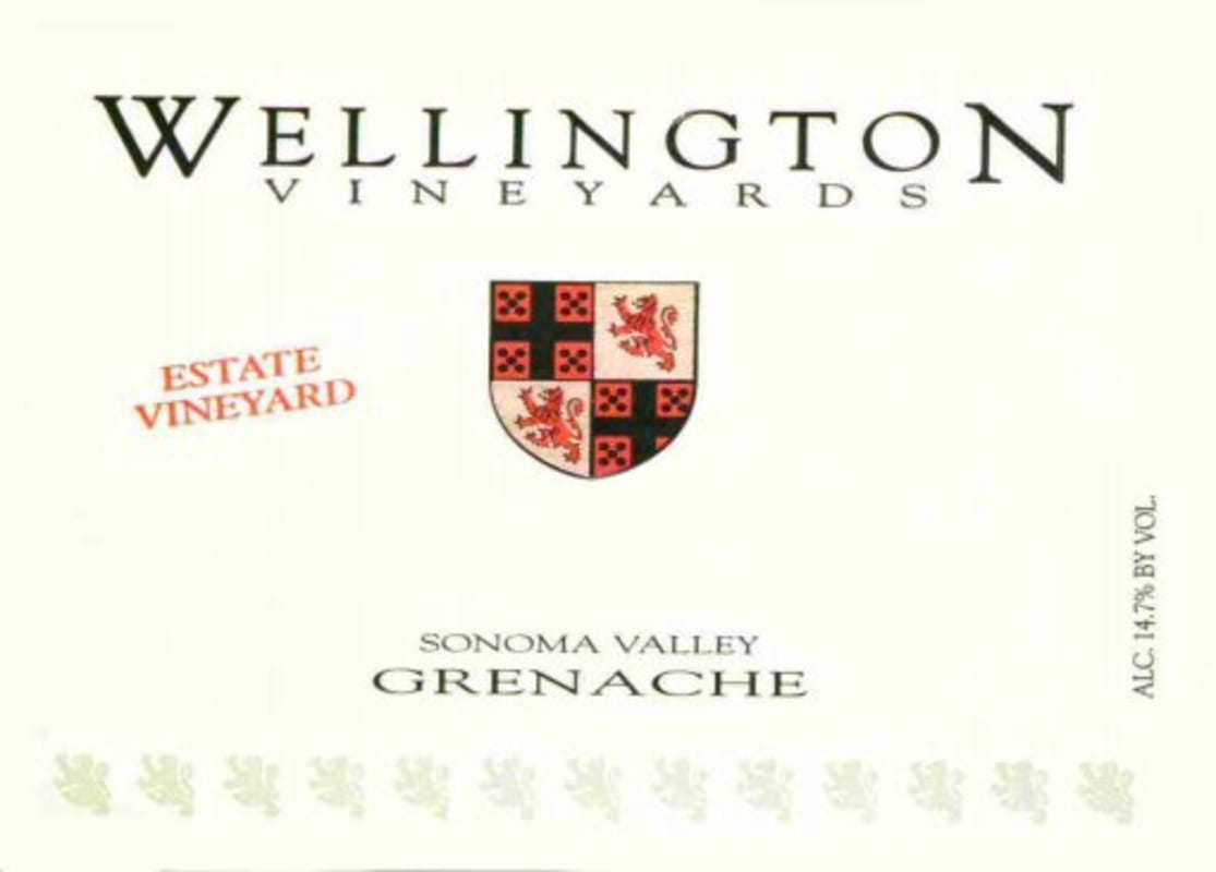 Wellington Vineyards Estate Vineyard Grenache 2006 Front Label