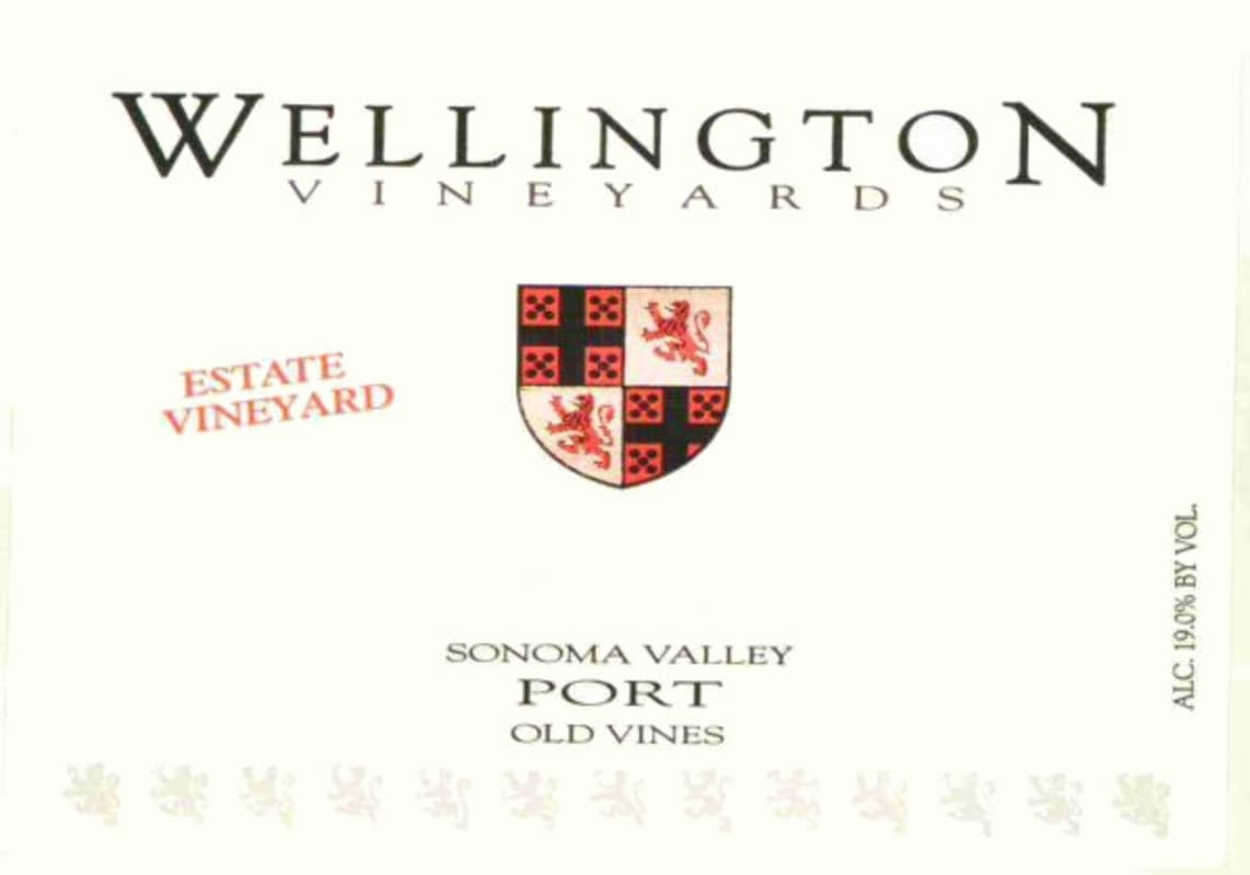 Wellington Vineyards Estate Bottled Port 1996 Front Label