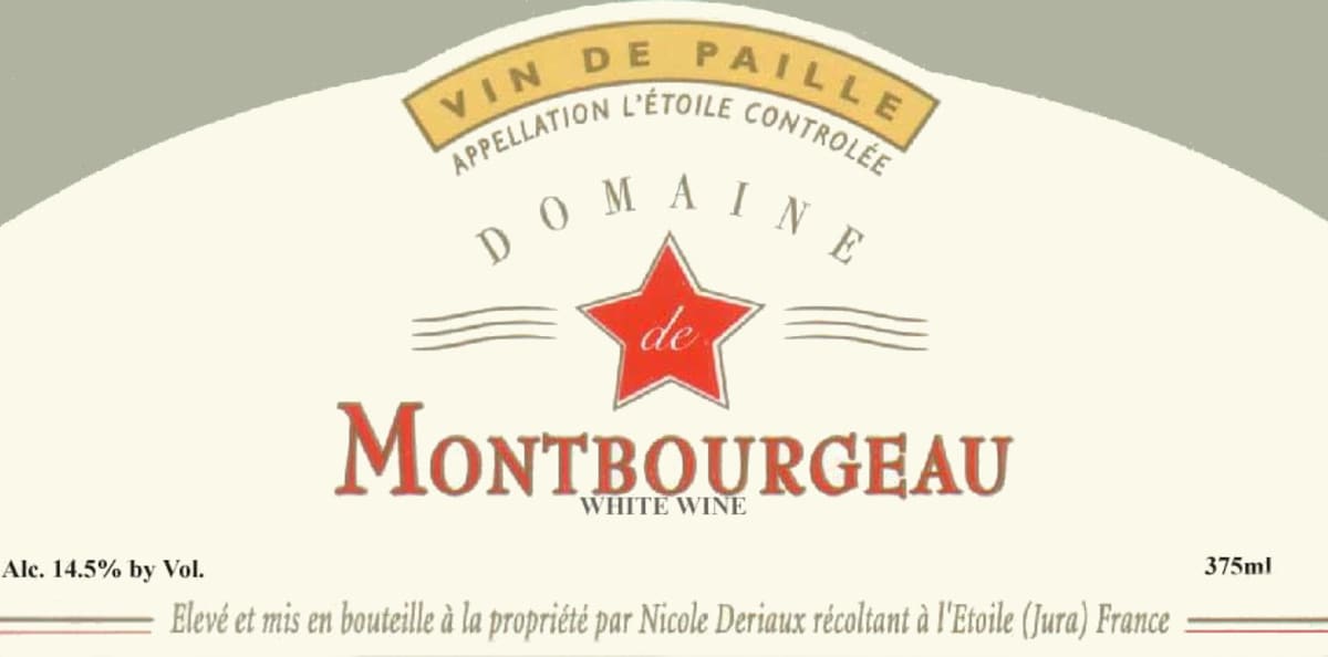Domaine de Montbourgeau L'Etoile Vin de Paille 2012 Front Label