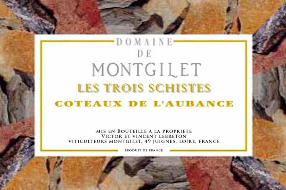 Domaine de Montgilet Coteaux de l'Aubance Les Trois Schistes 2014 Front Label