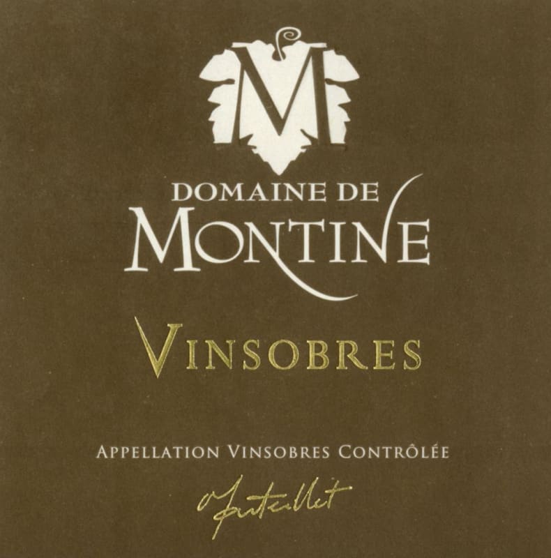 Domaine de Montine Vinsobres 2012 Front Label