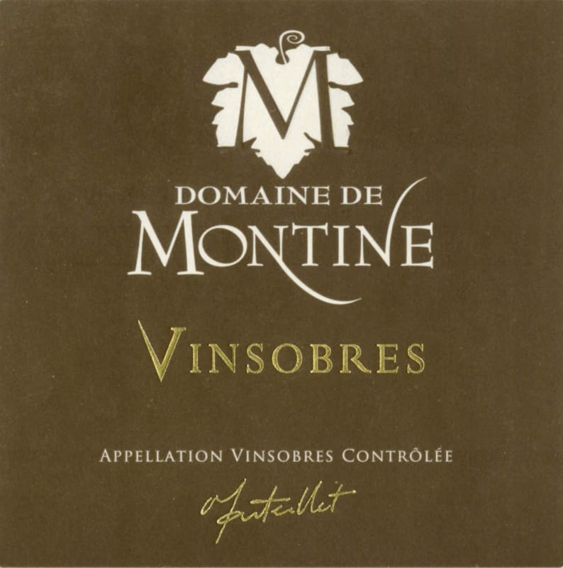 Domaine de Montine Vinsobres 2009 Front Label