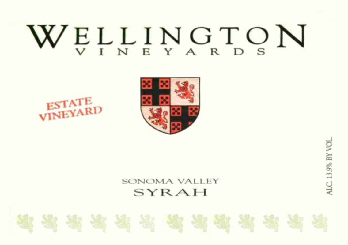 Wellington Vineyards Estate Vineyard Syrah 2007 Front Label