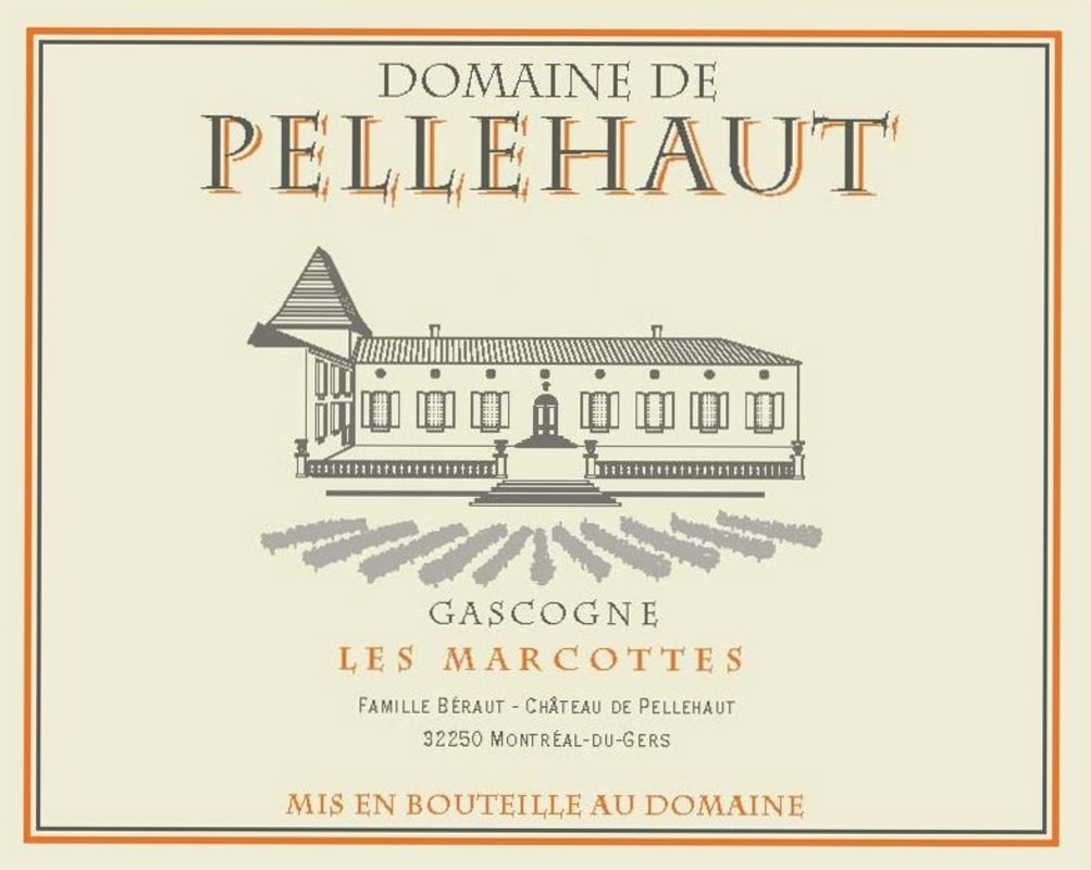 Domaine de Pellehaut Les Marcottes 2012 Front Label