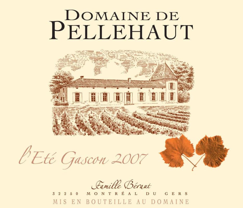 Domaine de Pellehaut L'Ete Gascon 2007 Front Label