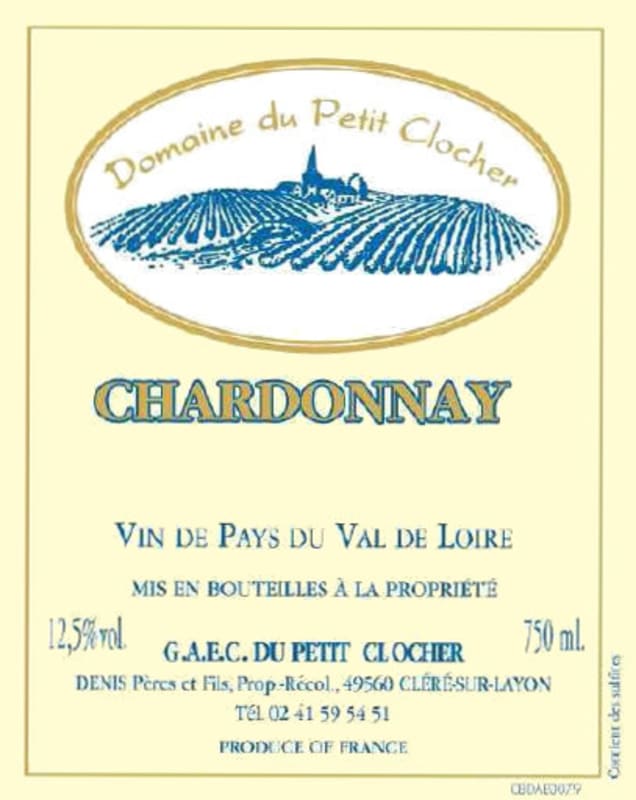 Domaine de Petit Clocher Chardonnay 2011 Front Label