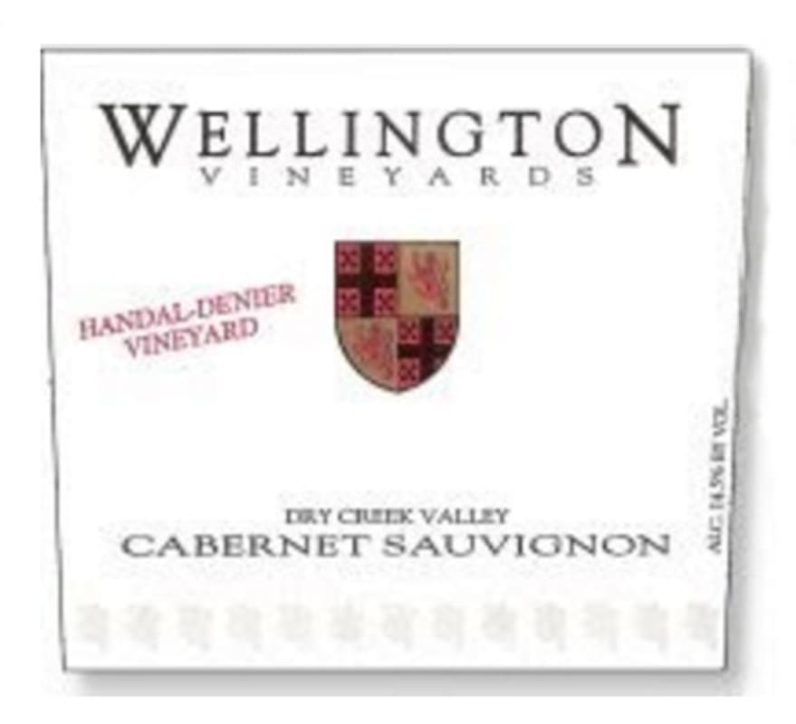 Wellington Vineyards Handal-Denier Vineyard Cabernet Sauvignon 2004 Front Label