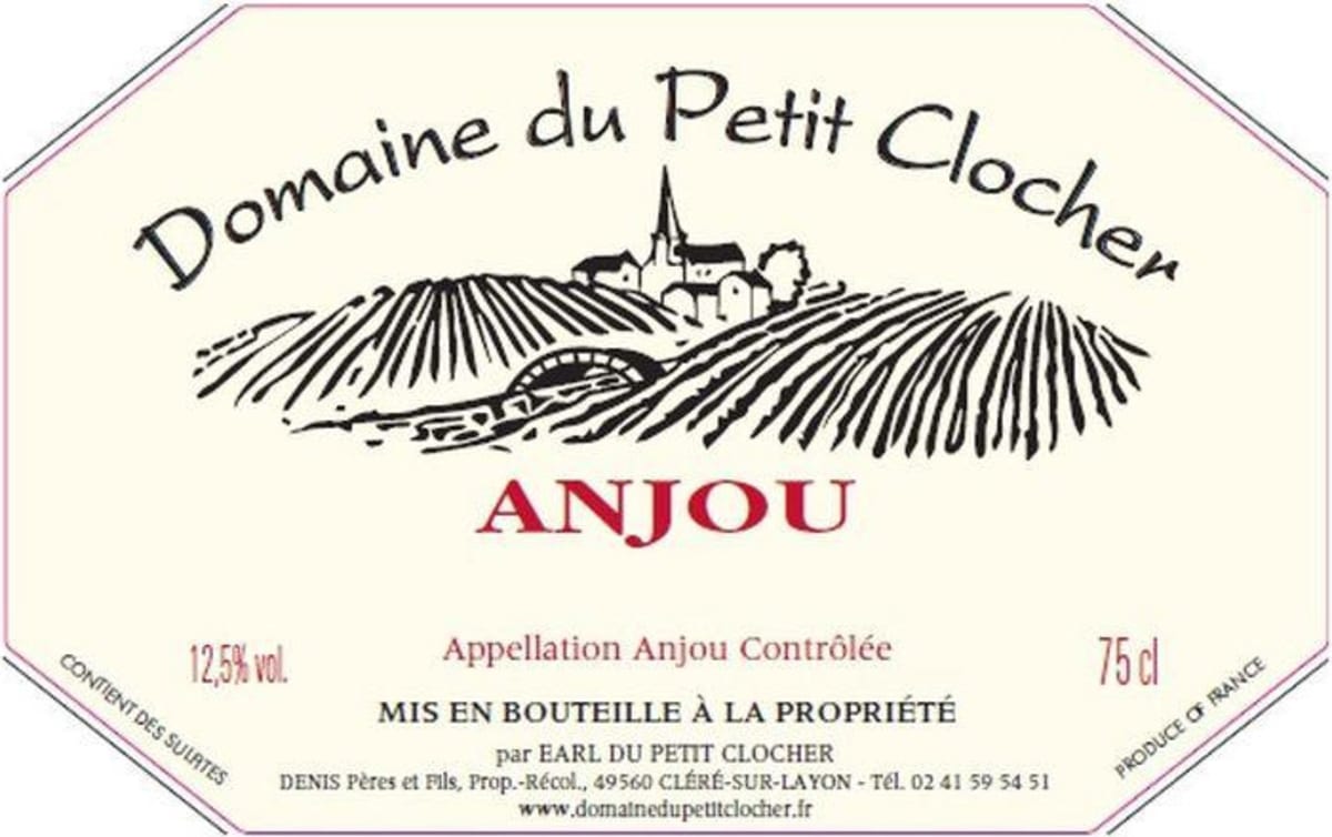 Domaine de Petit Clocher Anjou Rouge 2015 Front Label