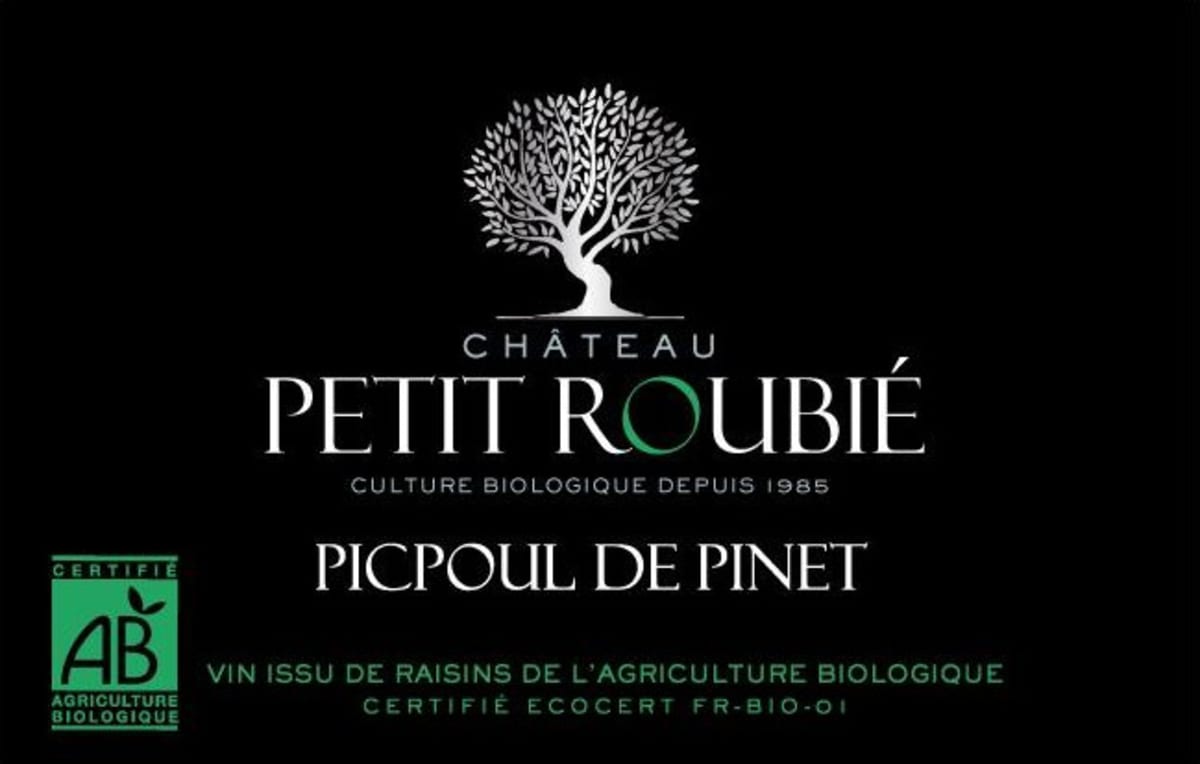 Domaine de Petit Roubie Picpoul de Pinet 2014 Front Label