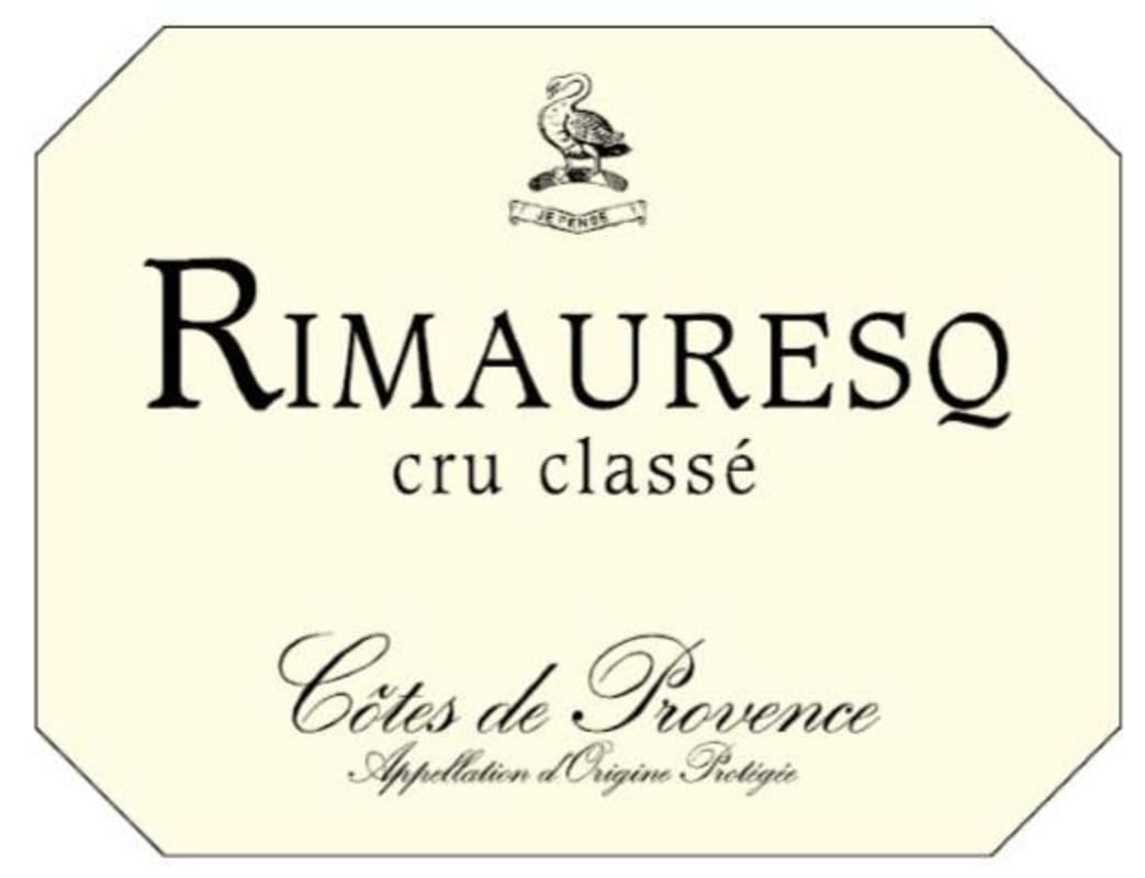 Domaine Rimauresq Cotes de Provence Cru Classe Blanc 2015 Front Label