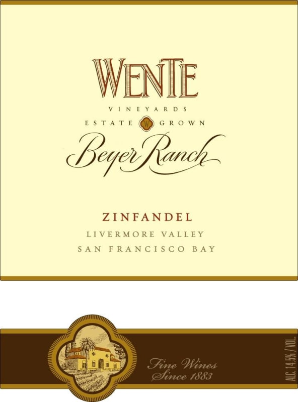 Wente Beyer Ranch Zinfandel 2013 Front Label