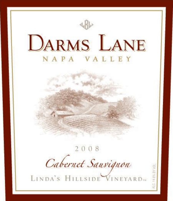 Darms Lane Linda's Hillside Cabernet Sauvignon 2008 Front Label