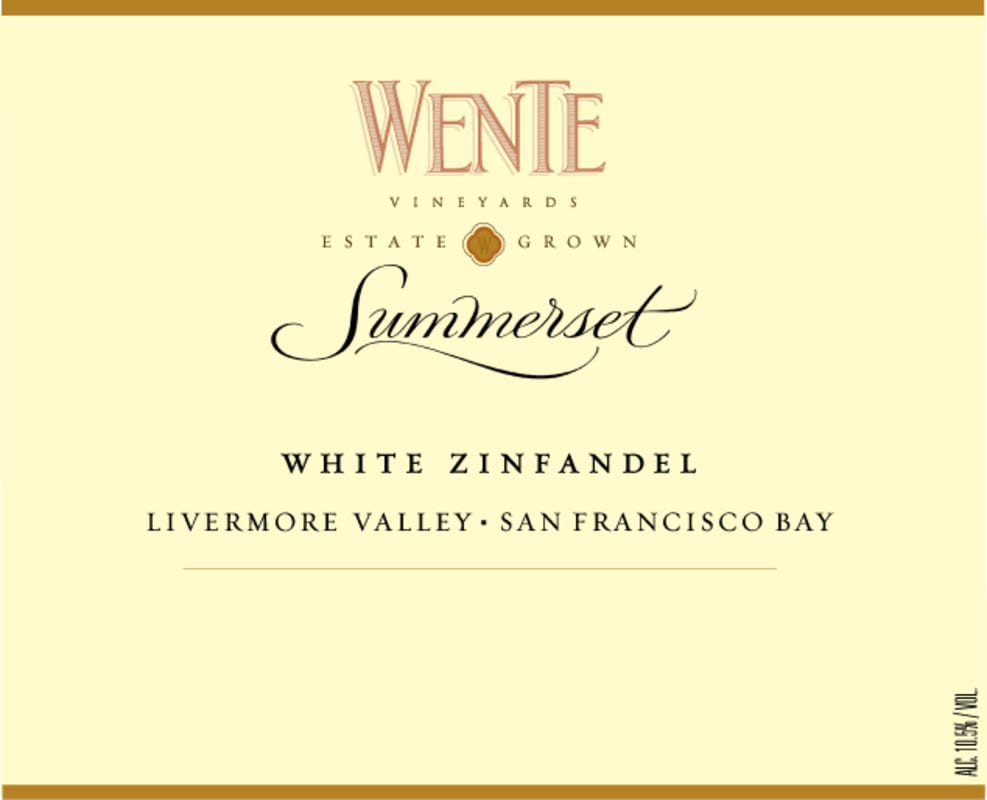 Wente Summerset White Zinfandel 2006 Front Label