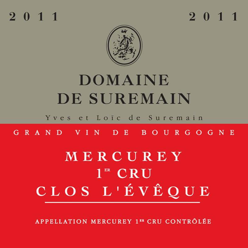 Domaine de Suremain Mercurey Clos l'Eveque Premier Cru 2011 Front Label
