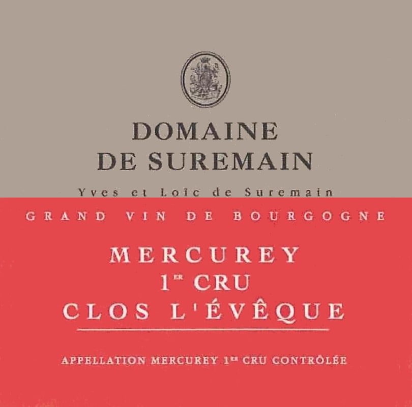Domaine de Suremain Mercurey Clos l'Eveque Premier Cru 2010 Front Label