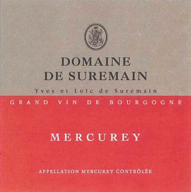 Domaine de Suremain Mercurey 2010 Front Label
