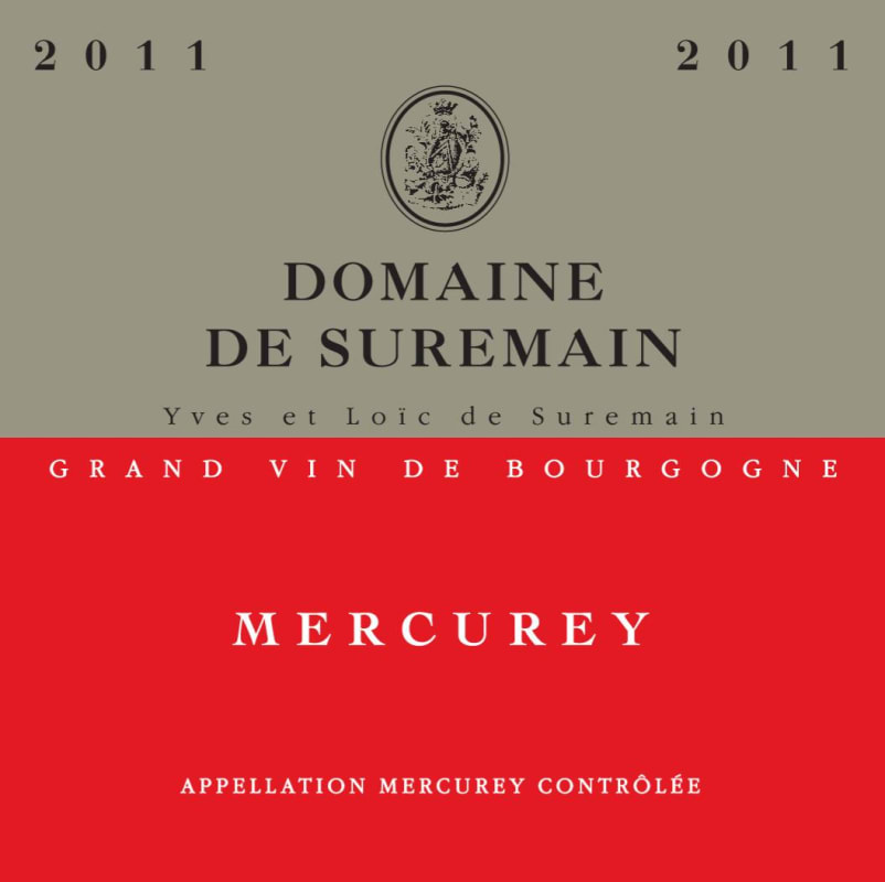 Domaine de Suremain Mercurey 2011 Front Label