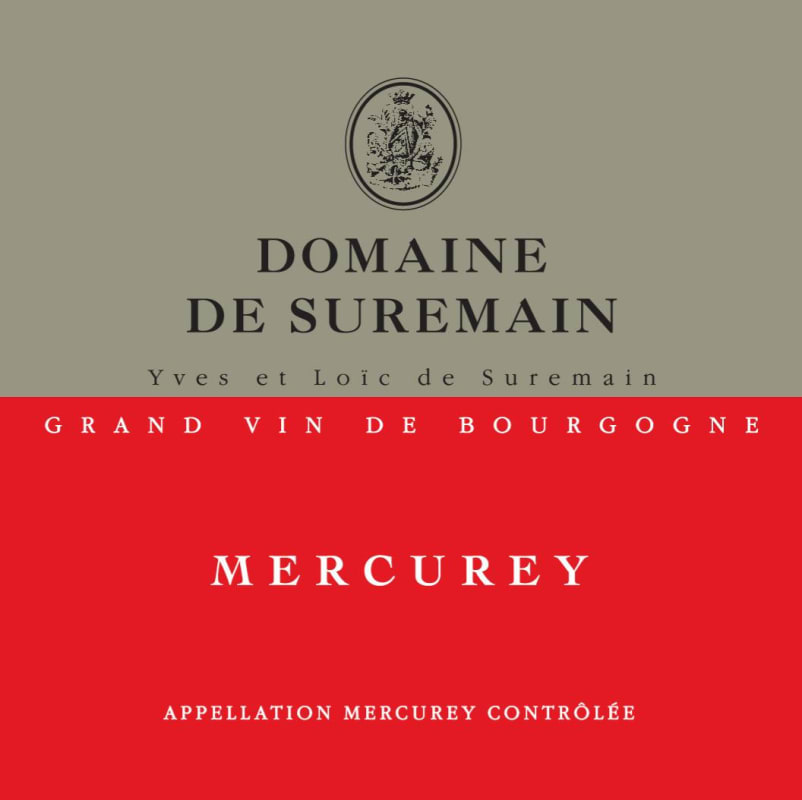 Domaine de Suremain Mercurey 2012 Front Label