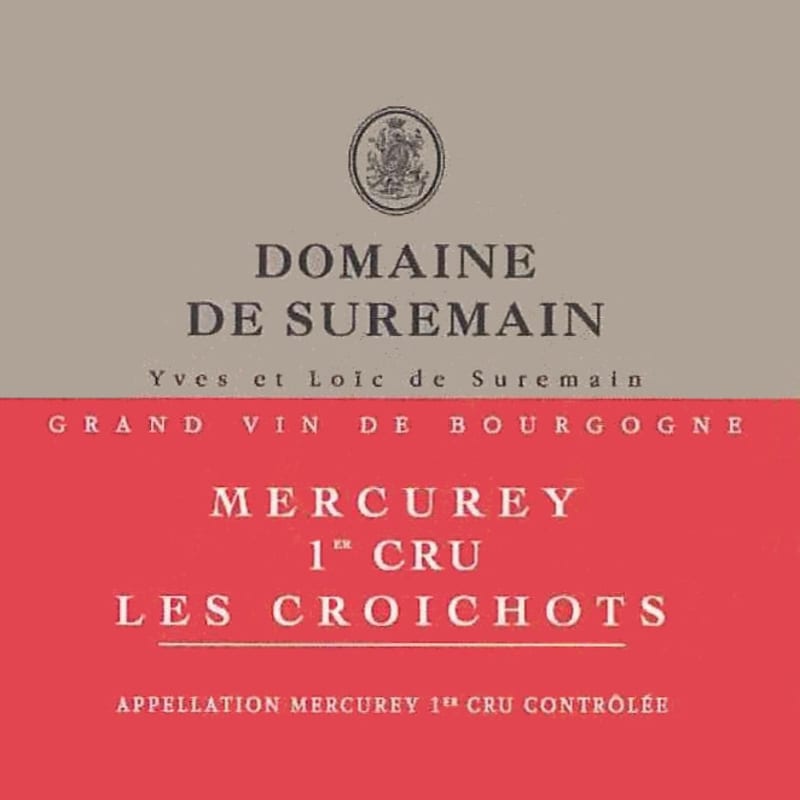 Domaine de Suremain Mercurey Les Croichots Premier Cru 2011 Front Label