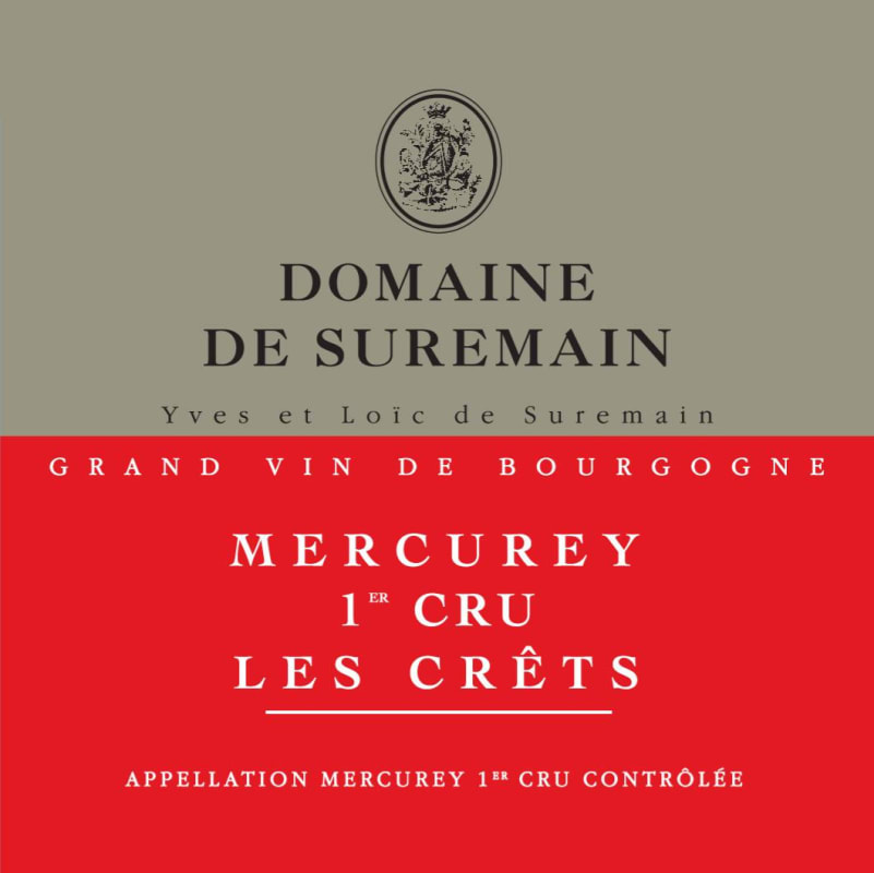 Domaine de Suremain Mercurey Les Crets Premier Cru 2012 Front Label