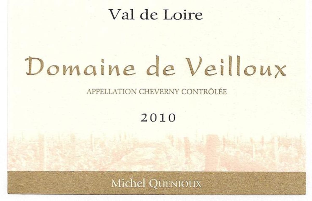 Domaine de Veilloux Cheverny Blanc 2010 Front Label