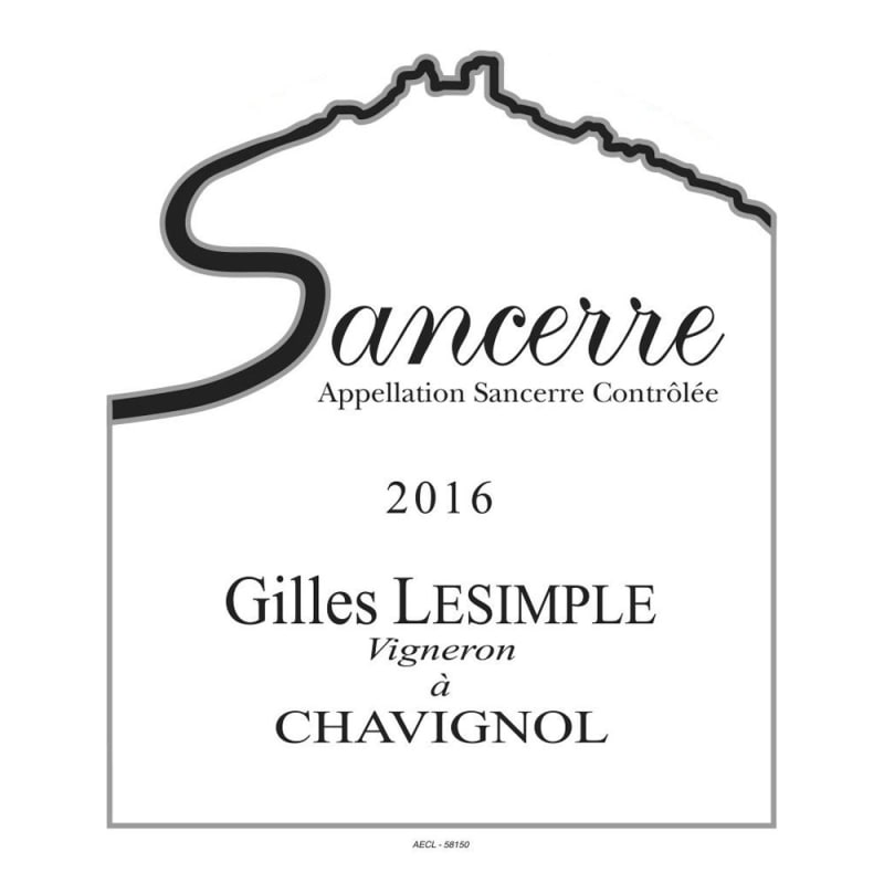 Lesimple Sancerre Blanc 2016 Front Label