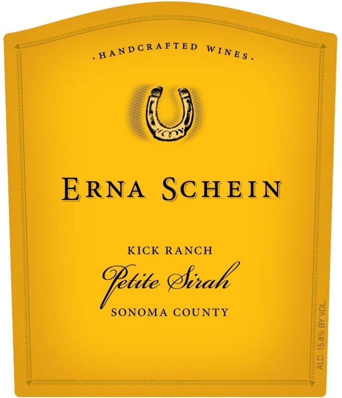 Behrens & Hitchcock Erna Schein Kick Ranch Petite Sirah 2011 Front Label
