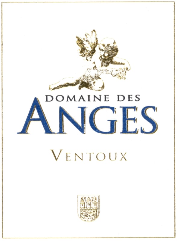 Domaine des Anges Ventoux Rouge 2013 Front Label
