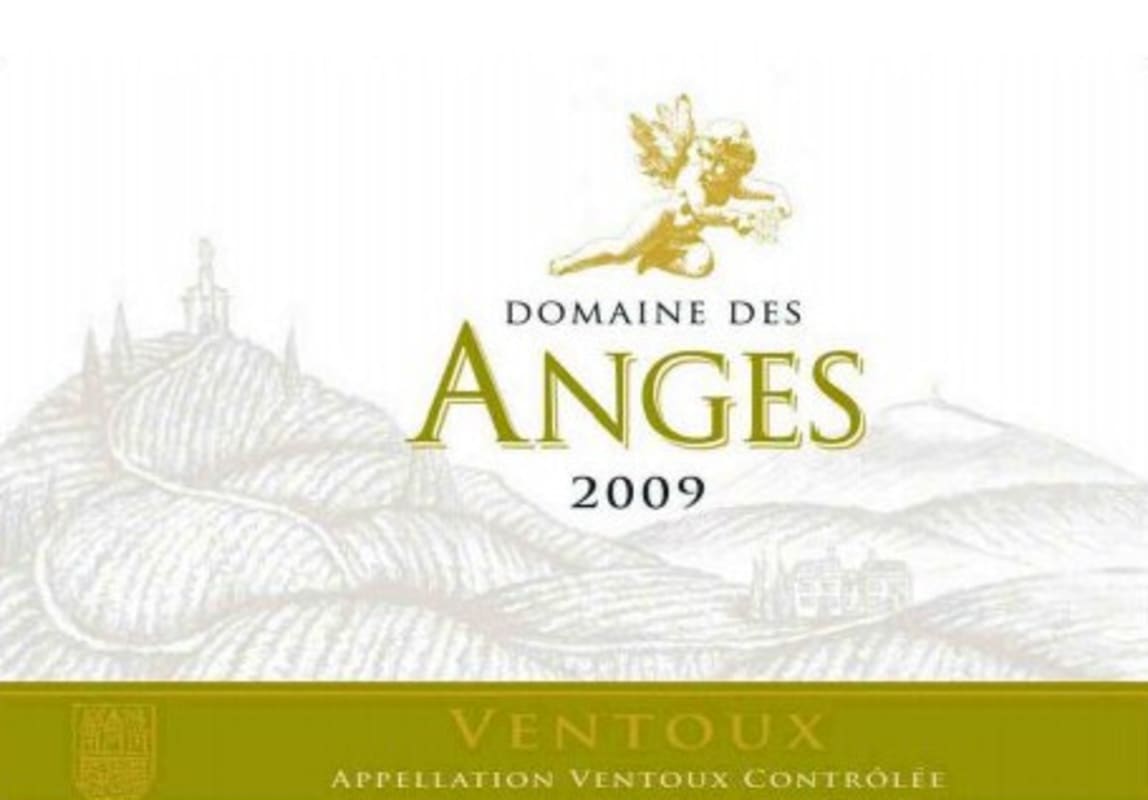 Domaine des Anges Ventoux Blanc 2009 Front Label